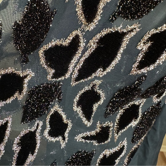 Vintage 60s Bergdorf Goodman Black & Gold Dress Classic Elegant Couture - Picture 12 of 14